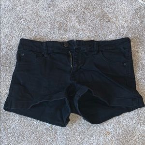 Black Denim Shorts